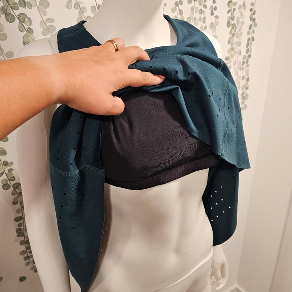 NWOT Zella Dress Green Studio Lite Active Raceback Dress Athletic Sleeveless L - Picture 5 of 12